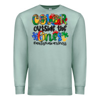 Seafoam color outside the lines Premium Sweatshirt - Artiststas