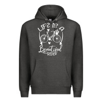 Charcoal Heather Life is a beautiful ride Premium Hoodie - Bettercallsaul