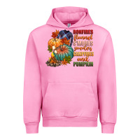 Fuchsia Pink bonfires flannels smores campfires and pu Urban Hoodie - CowGirlArtShop