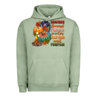 Pigment Oil Green bonfires flannels smores campfires and pu Urban Hoodie - CowGirlArtShop