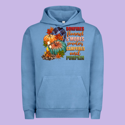Bonfires Flannels Smores Campfires And Pu Urban Hoodie Designed By Cowgirlartshop