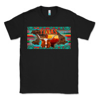 Black texas and map with longhorn serape gemstone licanse plate Classic Tee - Artiststas