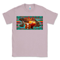 Lilac texas and map with longhorn serape gemstone licanse plate Classic Tee - Artiststas