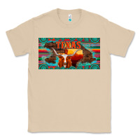 Mushroom texas and map with longhorn serape gemstone licanse plate Classic Tee - Artiststas