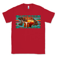 Red texas and map with longhorn serape gemstone licanse plate Classic Tee - Artiststas