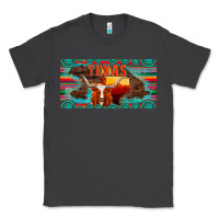 Smoke texas and map with longhorn serape gemstone licanse plate Classic Tee - Artiststas