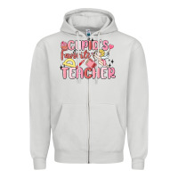 Dove Grey cupid's favorite teacher Zipper Hoodie - MaliasSmallBusiness
