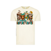 Vintage Arctic moody before coffee longhaired cow coffee Vintage Tee - Jasminsmagicworld