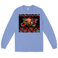 Colony Blue highland cow joy Christmas Long Sleeve Tee - BarkalooDesign