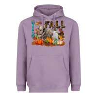 Lavender Hello Fall Merino Wool Sheep Heavyweight Hoodie - LillyAllenDesigns