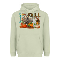 Matcha Hello Fall Merino Wool Sheep Heavyweight Hoodie - LillyAllenDesigns