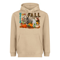 Hello Fall Merino Wool Sheep Heavyweight Hoodie | Teevron