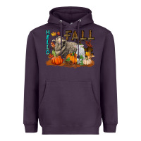 Plum Hello Fall Merino Wool Sheep Heavyweight Hoodie - LillyAllenDesigns
