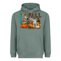 Sage Hello Fall Merino Wool Sheep Heavyweight Hoodie - LillyAllenDesigns