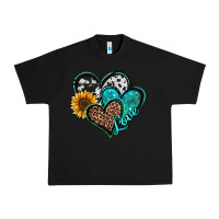 Black turquoise sunflower hearts Urban Heavy Tee - Jasminsmagicworld