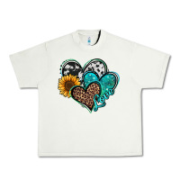 Pistachio turquoise sunflower hearts Urban Heavy Tee - Jasminsmagicworld