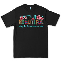 Black it s a beautiful day to leave me alone Premium Tee - Zillion Design Studio