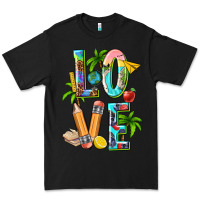 Black summer love teacher Premium Tee - texasbilliewilder