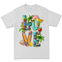 Dove Grey summer love teacher Premium Tee - texasbilliewilder