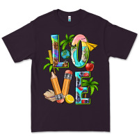 Plum summer love teacher Premium Tee - texasbilliewilder