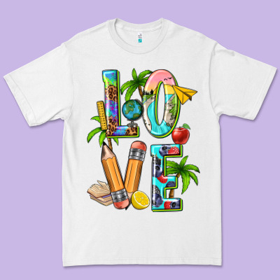 Summer Love Teacher Premium Tee Designed By Texasbilliewilder