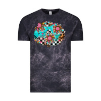 Cloud Black race sunflower patches Vintage Tee - AdoDesignShop