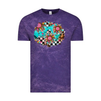 Cloud Purple race sunflower patches Vintage Tee - AdoDesignShop