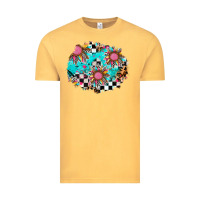 Vintage Mustard race sunflower patches Vintage Tee - AdoDesignShop