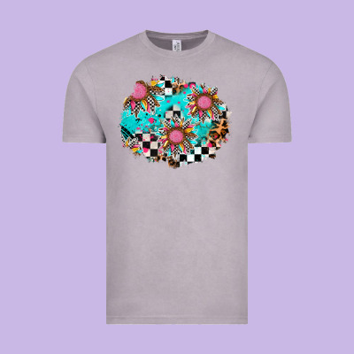 Race Sunflower Patches Vintage Tee Designed By Adodesignshop