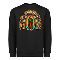Black our lady of guadalupe rainbow Heavyweight Sweatshirt - JahusDesignShop