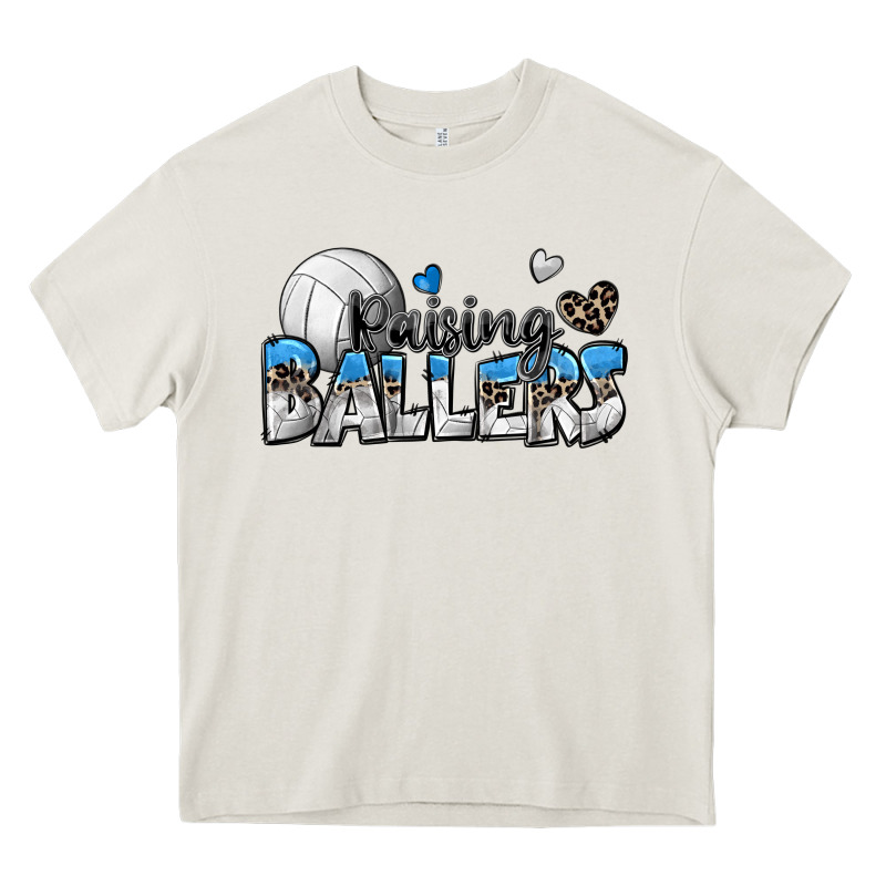 Raising Ballers Volleyball Heavy Core Tee by Zillion Design Studio | Teevron