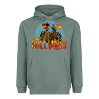 Sage Fall Vibes Turkey Heavyweight Hoodie - LillyAllenDesigns