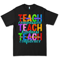 Black teach compassion teach kindness teach confidence Premium Tee - texasbilliewilder