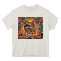 Cream mama bear leopard and aztec Heavy Core Tee - RanaPortraitStore