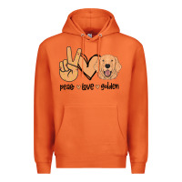 Carrot Peace Love Golden Premium Hoodie - Bettercallsaul
