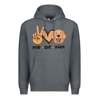 Rock Peace Love Golden Premium Hoodie - Bettercallsaul