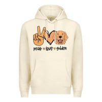 Sandshell Peace Love Golden Premium Hoodie - Bettercallsaul
