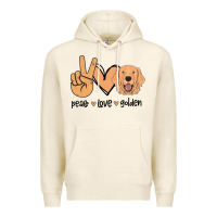 Tofu Peace Love Golden Premium Hoodie - Bettercallsaul