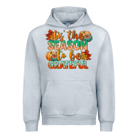 Heather Grey tis the season to be grateful Urban Hoodie - CowGirlArtShop