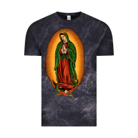 Cloud Black our lady of Guadalupe Vintage Tee - JahusDesignShop