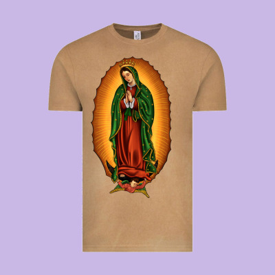Our Lady Of Guadalupe Vintage Tee Designed By Jahusdesignshop