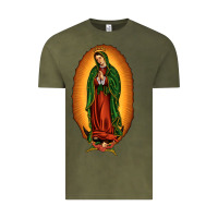 Vintage Olive our lady of Guadalupe Vintage Tee - JahusDesignShop