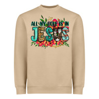 Mushroom all my hope is in jesus Heavyweight Sweatshirt - Jasminsmagicworld