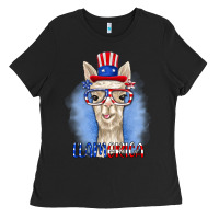 Black llamerica Ladies Tee - RanaPortraitStore