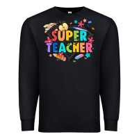 Black super teacher Premium Sweatshirt - Artiststas