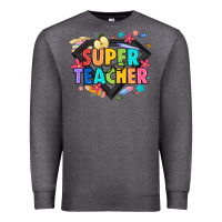 Charcoal Heather super teacher Premium Sweatshirt - Artiststas