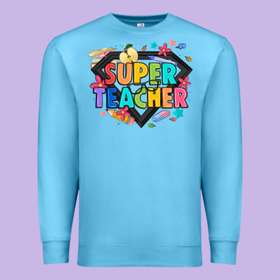 Super Teacher Premium Sweatshirt Designed By Artiststas