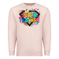 Pale Pink super teacher Premium Sweatshirt - Artiststas