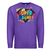 Purple super teacher Premium Sweatshirt - Artiststas