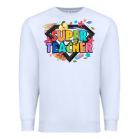 White super teacher Premium Sweatshirt - Artiststas